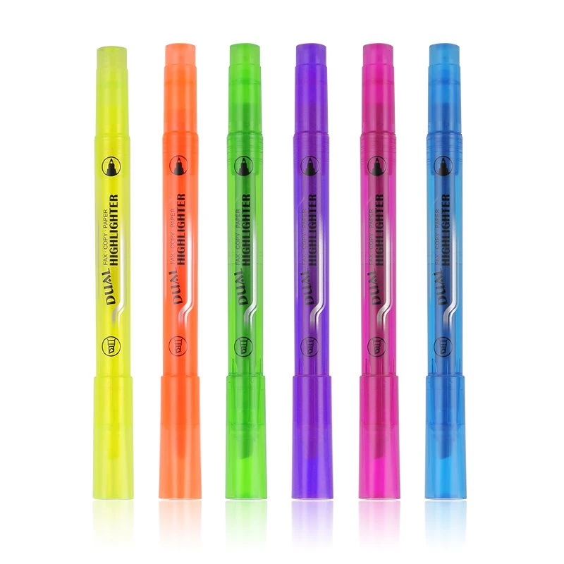 Fluoscentna olovka za highlighter s dvostrukom glavom