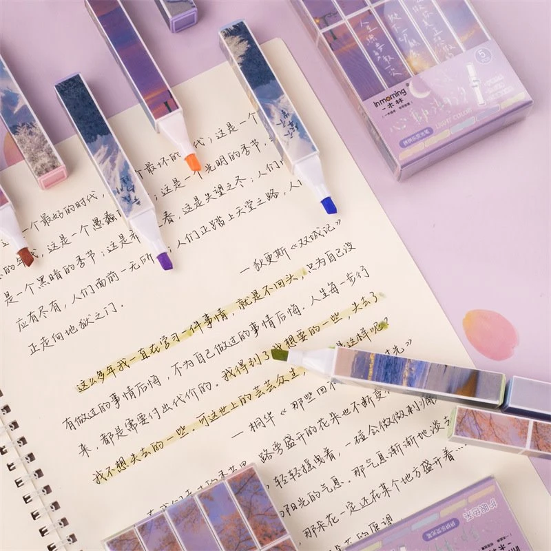 5kom Set Special Printing Highlighter