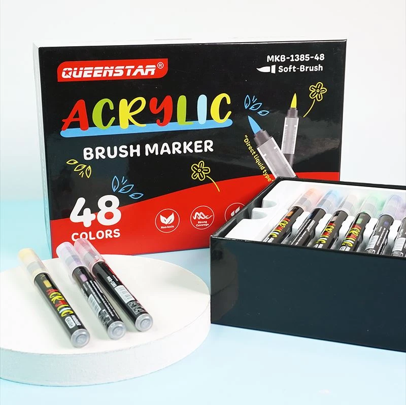 Novi direktni tekući akrilni marker sa vrhom četkice